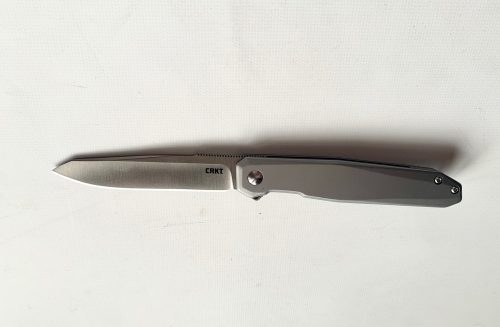 CRKT Facet Flipper Framelock Knife, Assisted Opening, D2 Satin, Stainless, K230XXP
